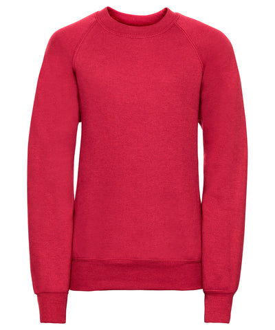Sudadera infantil de manga ragln | Rojo Clsico