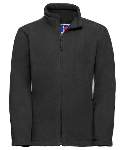 Forro polar infantil con cremallera completa para exteriores | Negro