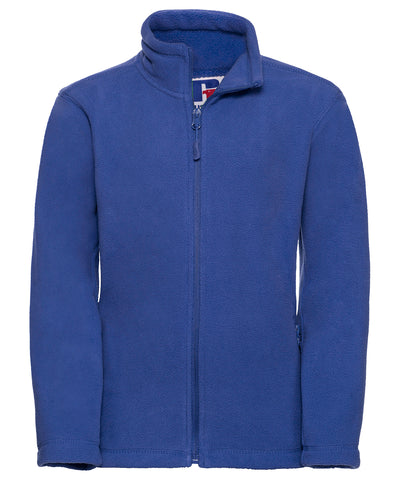 Forro polar infantil con cremallera completa para exteriores | Azul Real Brillante