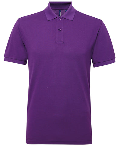 Polo de mezcla de polialgodn para hombre | Prpura Brillante