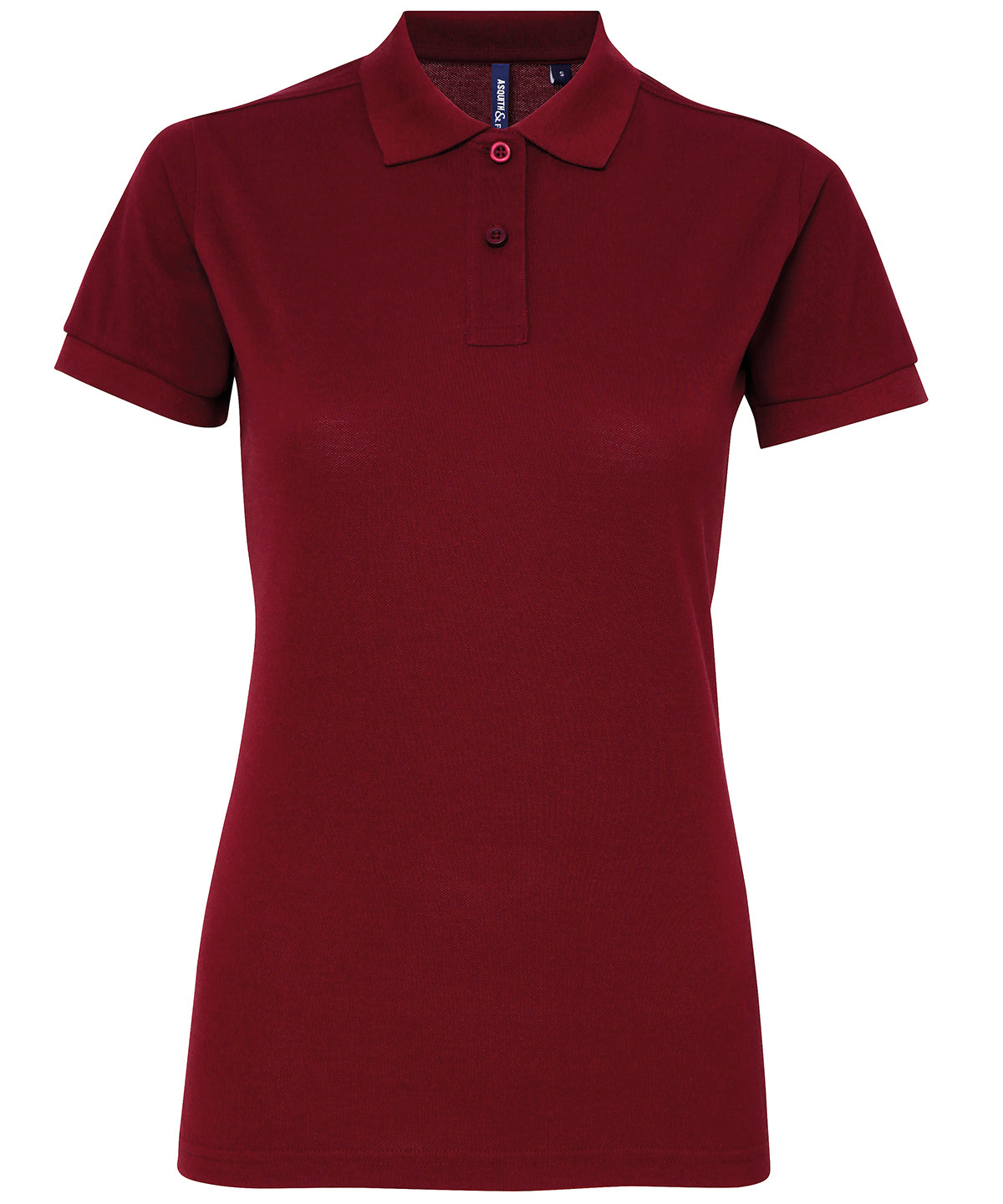 Polo de mezcla de polialgodn para mujer | Burdeos