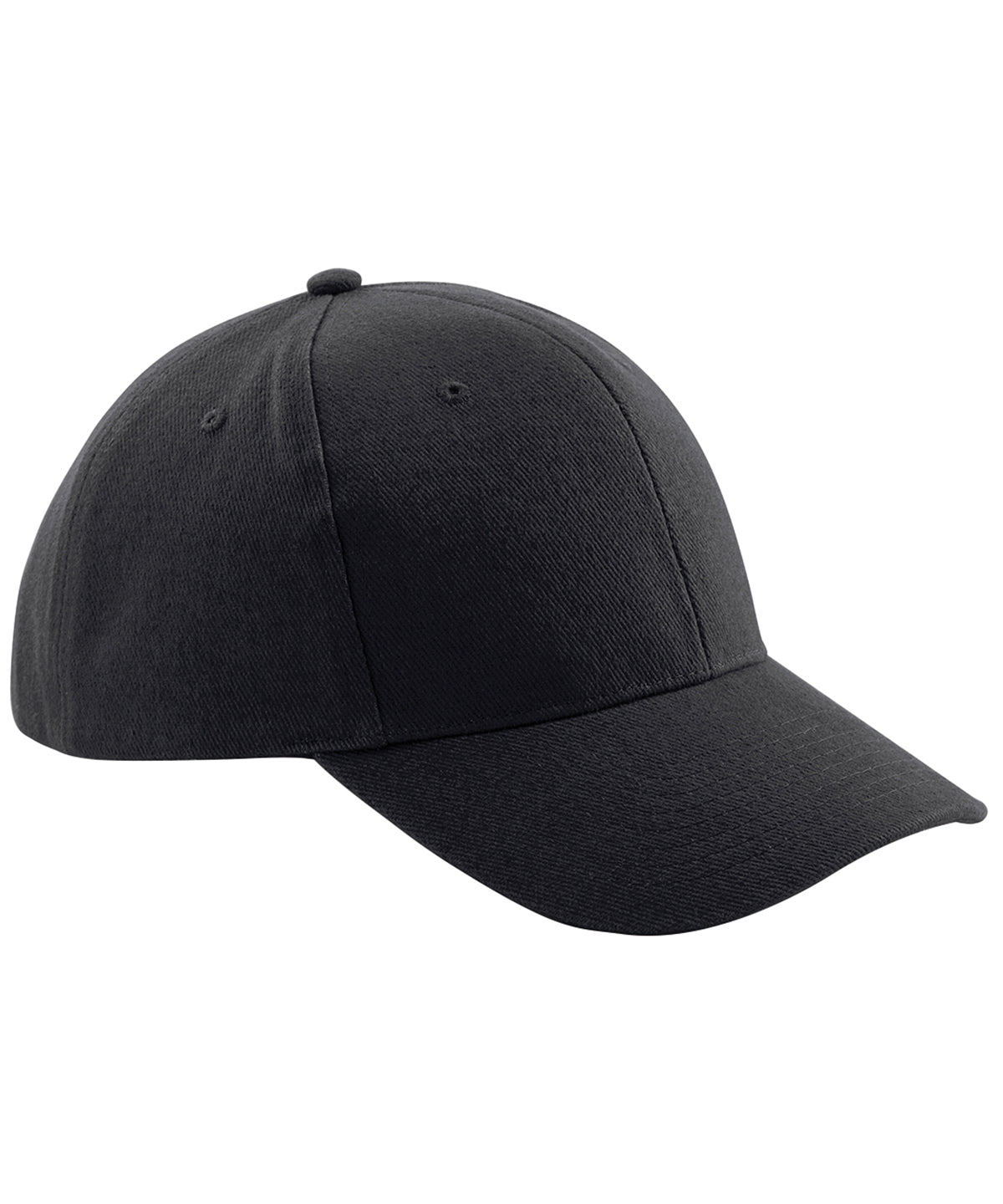 Gorra de algodn cepillado pesado de estilo profesional | Negro