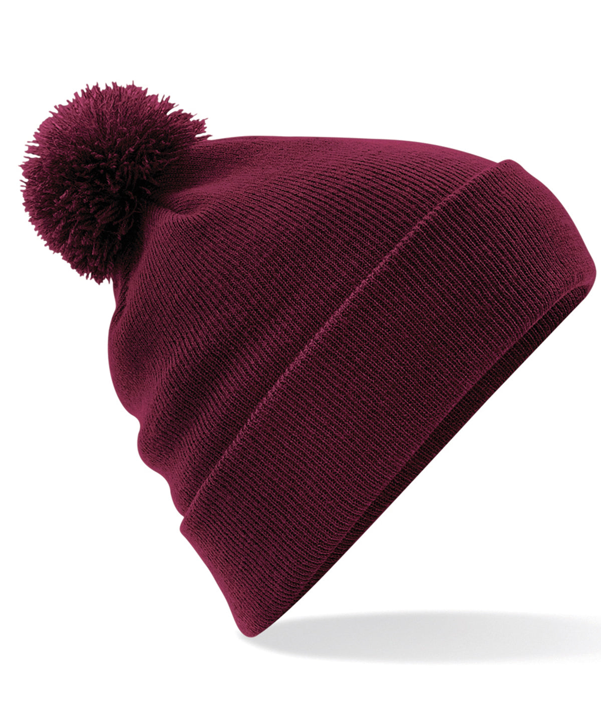 Gorro de lana con pompones original | Burdeos