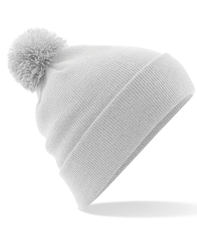 Gorro de lana con pompones original | Gris Claro