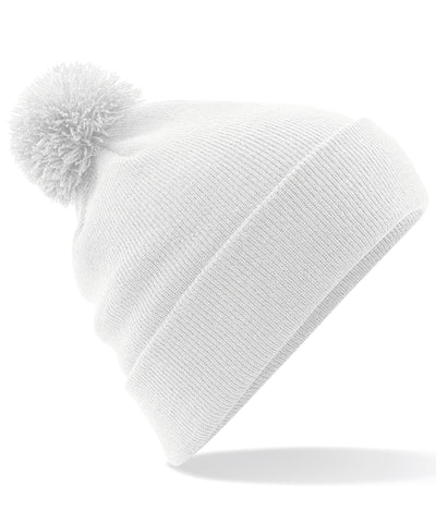 Gorro de lana con pompones original | Blanco