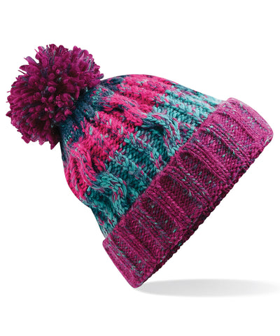 Gorro de lana con pompn y sacacorchos | Bayas De Invierno
