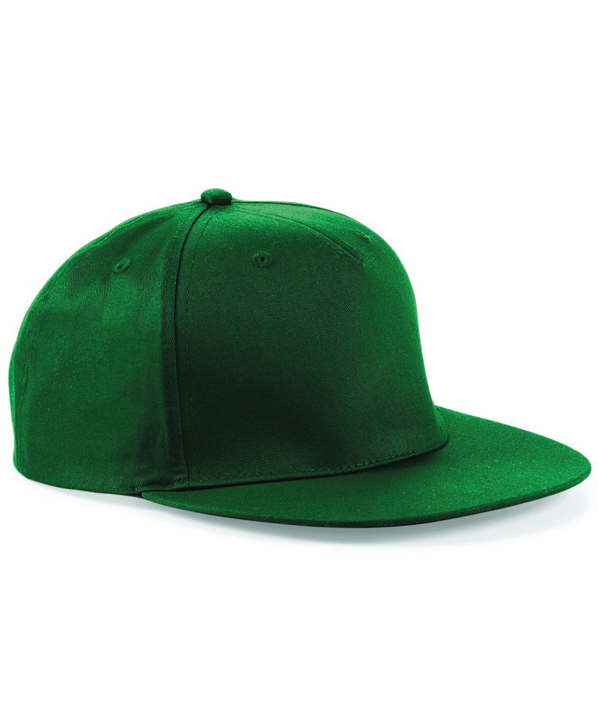 Gorra de rapero de 5 paneles con cierre a presin | Verde Botella
