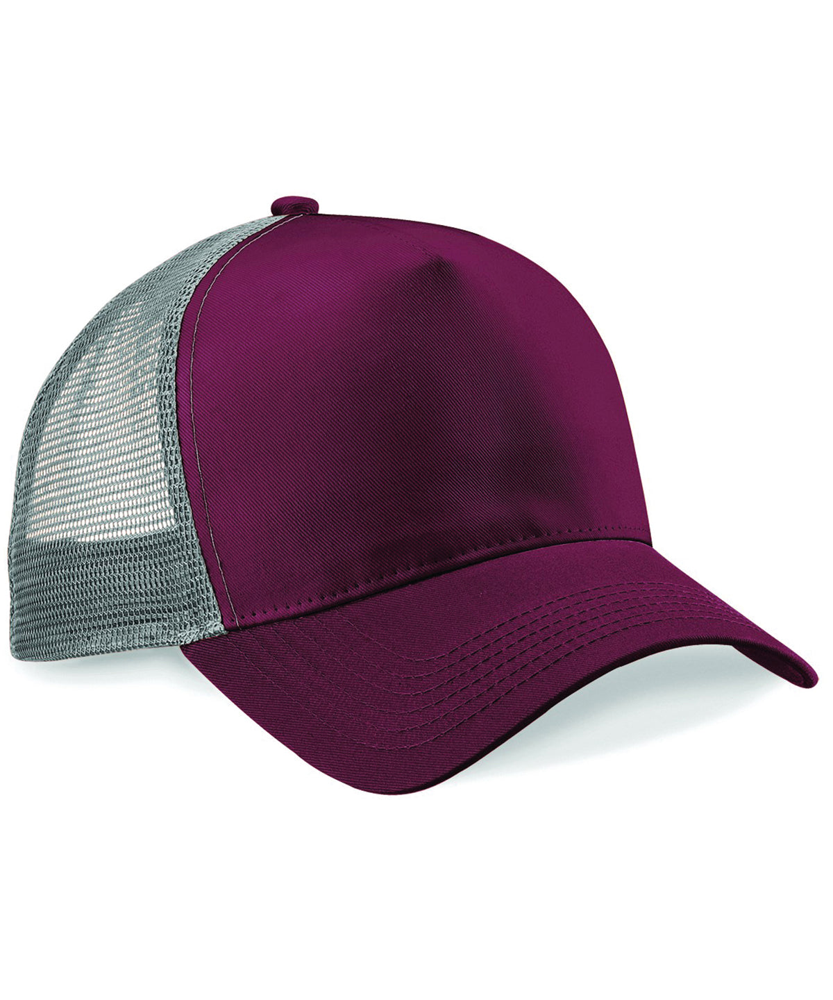 Gorra trucker Snapback | Burdeos/Gris Claro