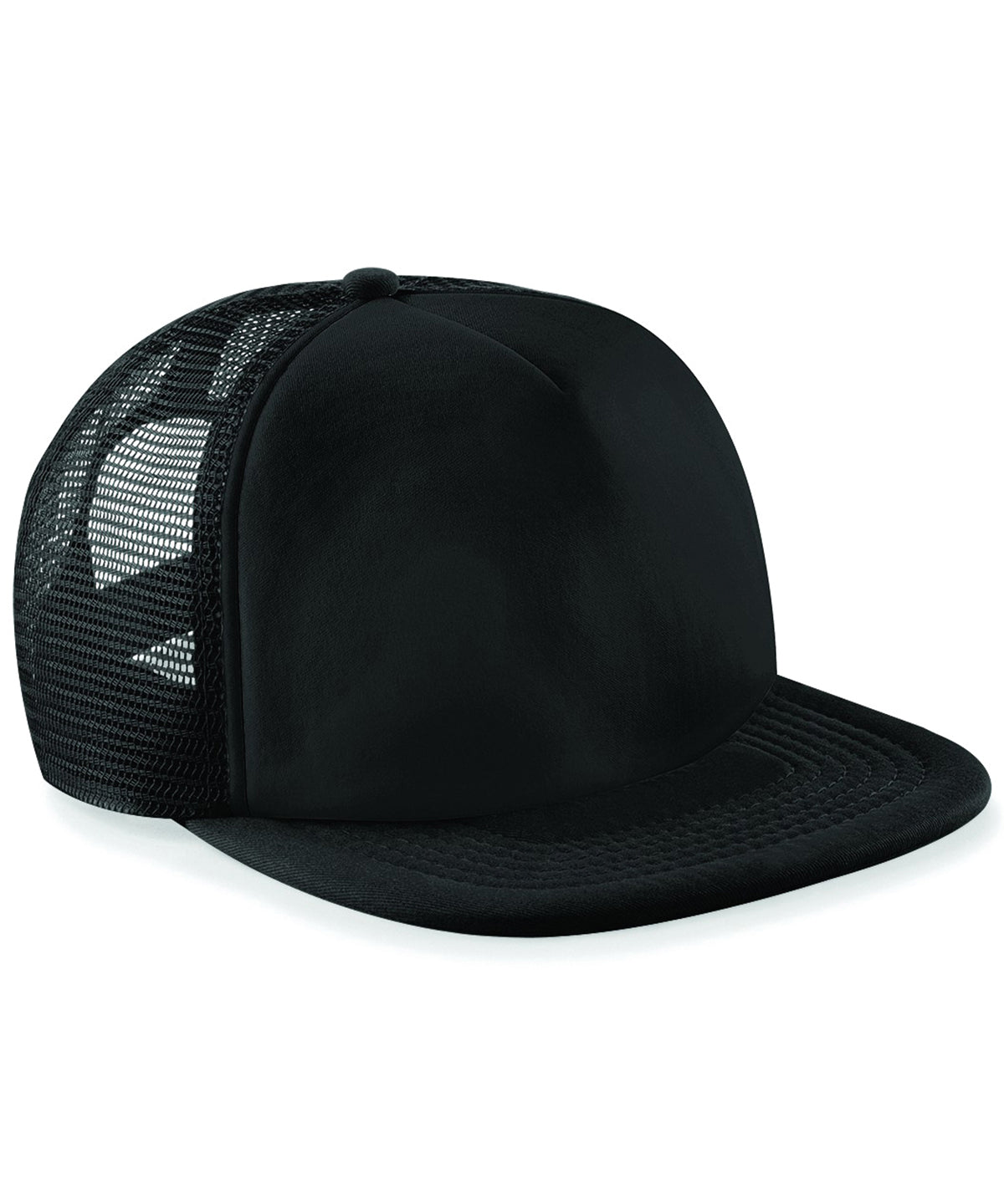 Gorra trucker vintage de snapback | Negro/Negro