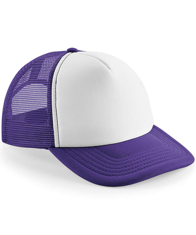 Gorra trucker vintage de snapback | Morado/Blanco
