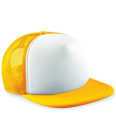 Gorra trucker vintage de snapback | Girasol/Blanco