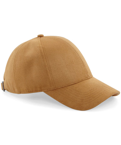 Gorra de seis paneles de ante sinttico | Caramelo