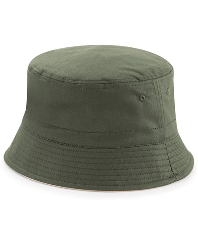 Sombrero de cubo reversible | Verde Oliva/Piedra