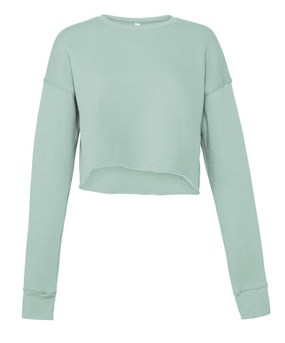 Sudadera corta de mujer | Azul Grisceo