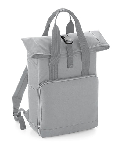 Mochila con doble asa y cierre enrollable | Gris Claro
