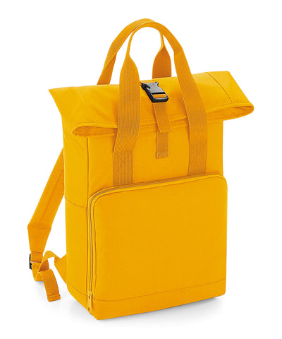 Mochila con doble asa y cierre enrollable | Mostaza