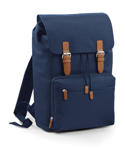 Mochila vintage para porttil | Azul Marino Francs