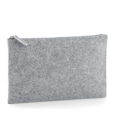 Estuche de accesorios de fieltro | Gris Jaspeado