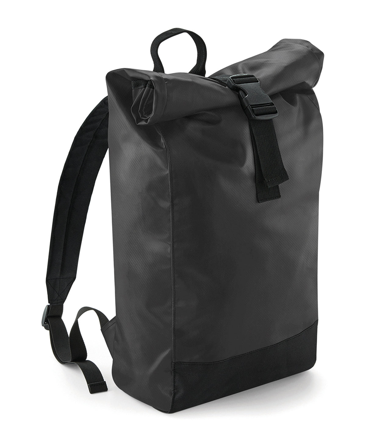 Mochila enrollable con lona | Negro