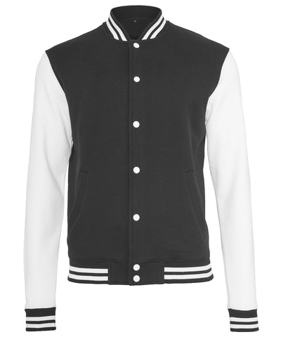 Chaqueta universitaria de sudor | Negro/Blanco