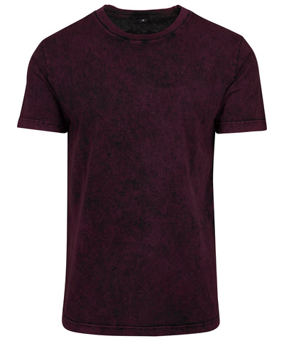 Camiseta lavada con cido | Baya/Negro