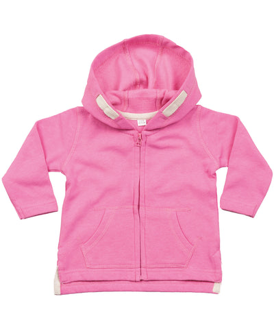 Sudadera con capucha con cremallera para beb | Rosa Chicle