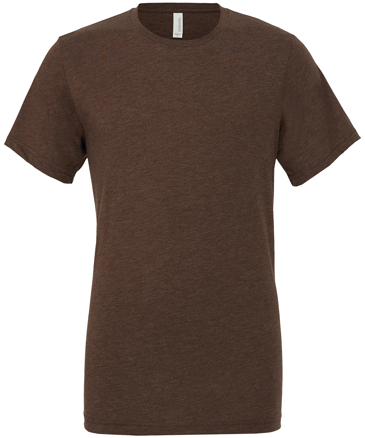 Camiseta unisex de cuello redondo de triblend | Marrn Triblend