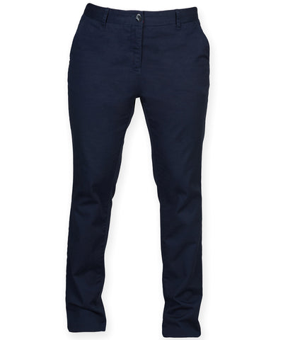 Pantalones chinos elsticos de mujer | Azul Marino - Azul Profundo