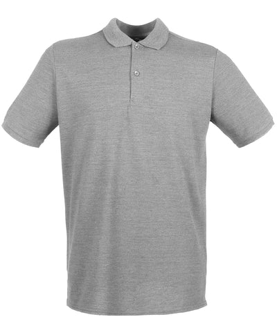 Camisa polo de piqu microfino | Gris Jaspeado