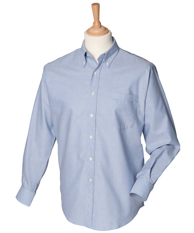 Camisa Oxford clsica de manga larga | Azul