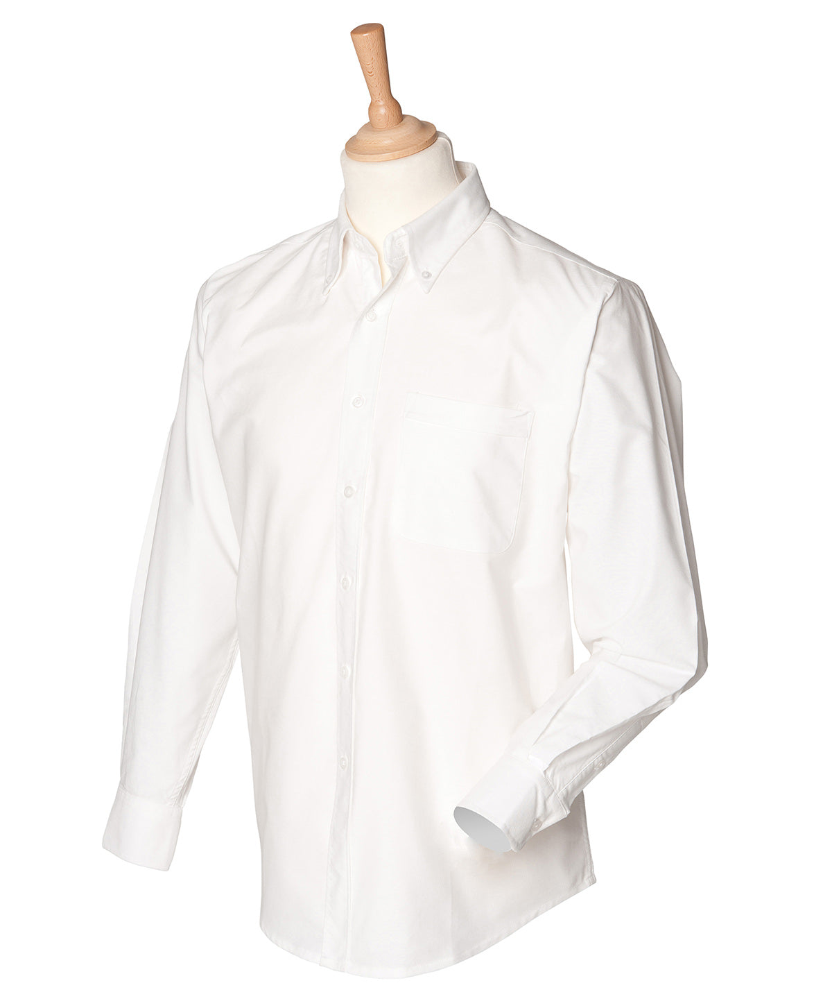 Camisa Oxford clsica de manga larga | Blanco - Marfil