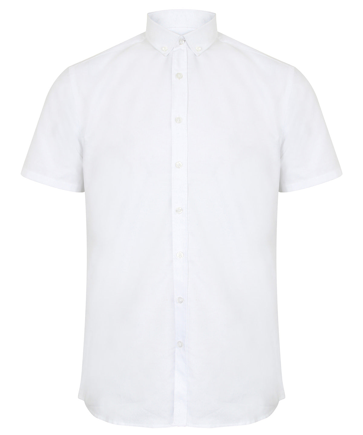 Camisa Oxford de manga corta moderna | Blanco