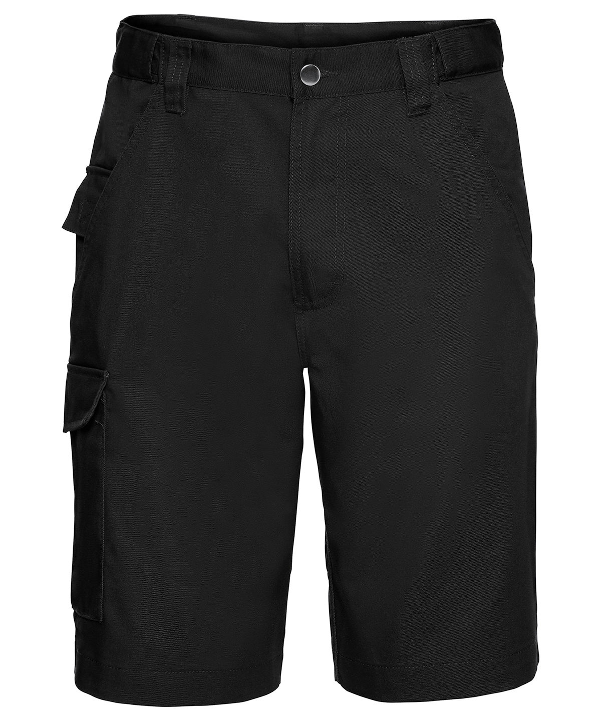 Pantalones cortos de trabajo de sarga de polialgodn | Negro