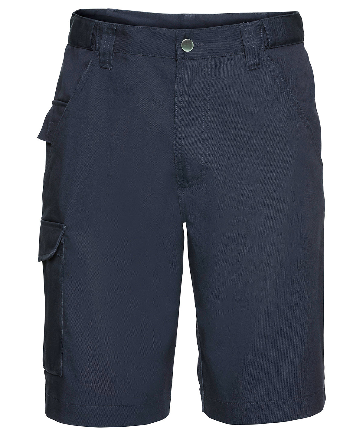 Pantalones cortos de trabajo de sarga de polialgodn | Azul Marino Francs