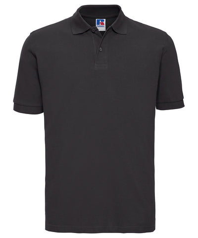 Polo clsico de piqu de algodn | Negro - Carbn Oscuro