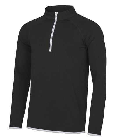 Sudadera con cremallera Cool | Negro Azabache/Blanco rtico