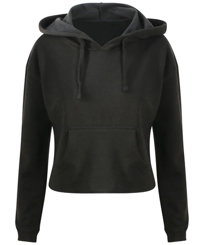 Sudadera corta de mujer | Negro Profundo - Negro Intenso Oscuro
