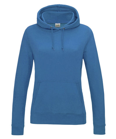 Sudadera con capucha universitaria para mujer | Azul Zafiro Brillante