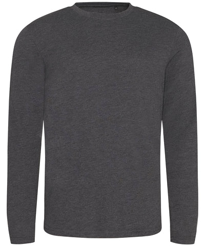 Camiseta de manga larga Triblend | Gris Jaspeado