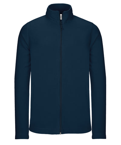 Chaqueta de microfelpa con cremallera completa | Azul Marino