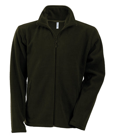 Chaqueta de microfelpa con cremallera completa Falco | Verde Oliva