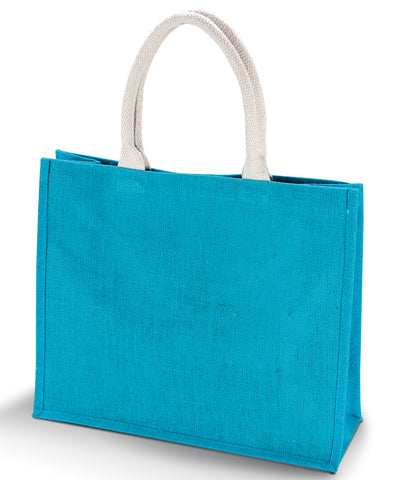 Bolso de playa de yute | Turquesa
