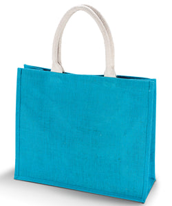 Bolso de playa de yute | Turquesa