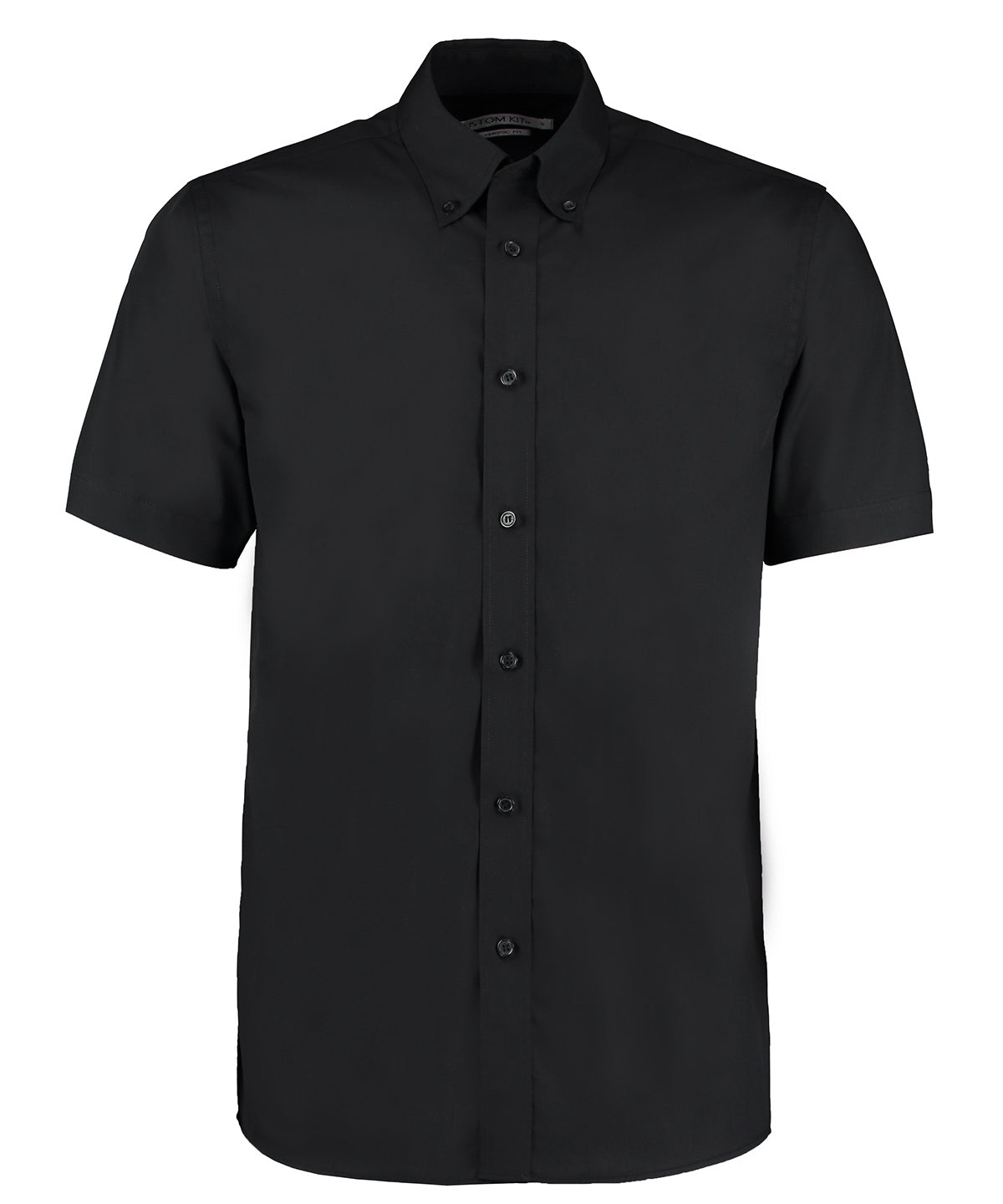 Camisa de trabajo de manga corta (corte clsico) | Negro - Carbn