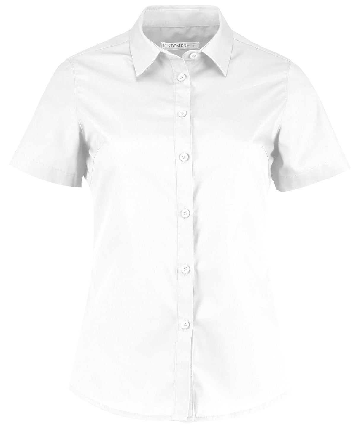 Camisa de popeln de manga corta para mujer | Marfil