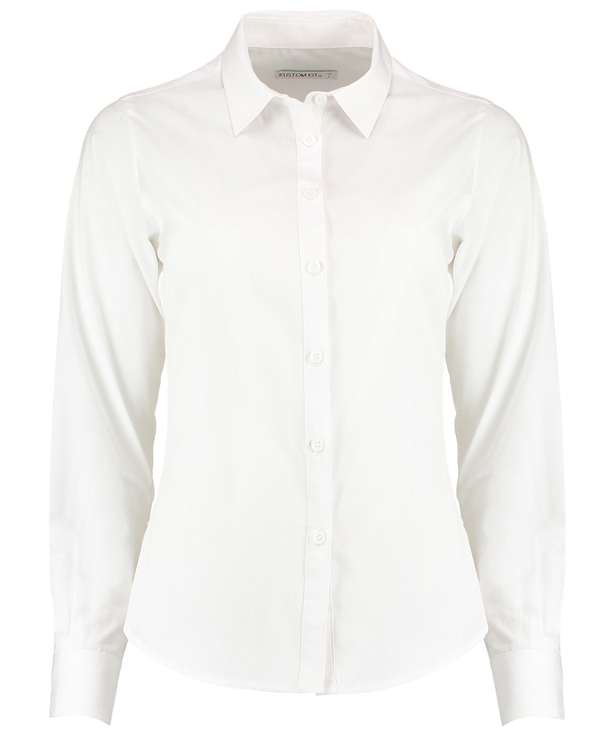 Camisa de mujer de popeln de manga larga | Marfil