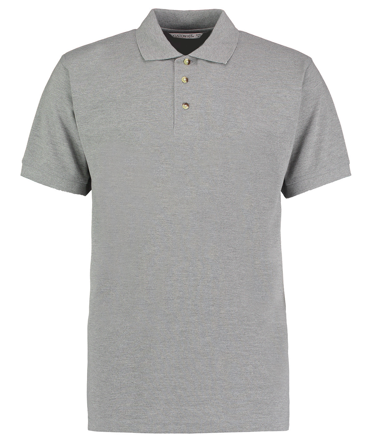 Polo de trabajo con Superwash® 60C (corte clsico) | Gris Jaspeado