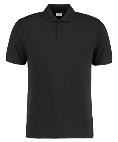 Polo clsico de manga corta Superwash® 60C (corte ajustado) | Negro - Carbn