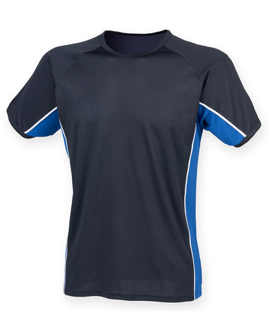 Camiseta de panel de rendimiento | Azul Marino/Azul Real/Blanco