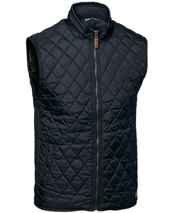 Chaleco acolchado Camden con diamantes | Azul Medianoche